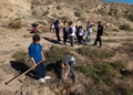 guelaya plantacion nano 1 Dos centenares de árboles y arbustos en la Cantera del río Nano de Melilla