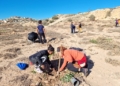 guelaya plantacion nano 6 Dos centenares de árboles y arbustos en la Cantera del río Nano de Melilla