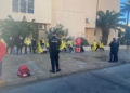 patera escollera melilla noviembre 2 Llegan 16 personas en una embarcación neumática a la escollera del Puerto de Melilla