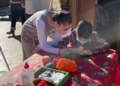 tripleta taller infantil 3 Artesanías de macramé para adornar la Navidad en Melilla