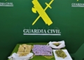 01 Vista general de la droga intervenida Melilla: Detenidos dos menores grabados al recoger hachís lanzado por la valla desde Marruecos