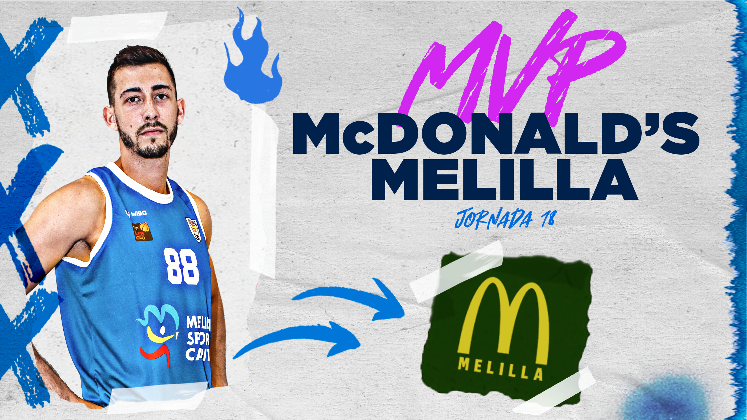 Chapela sumó su cuarto MVP McDonald’s Melilla