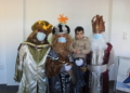 Los Reyes Magos visitan la Escuela de la Federación Melillense de Fútbol