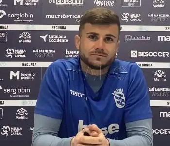 Pol Ballesté, portero de la UD Melilla: “Es la primera vez que paró dos penaltis en un mismo partido”