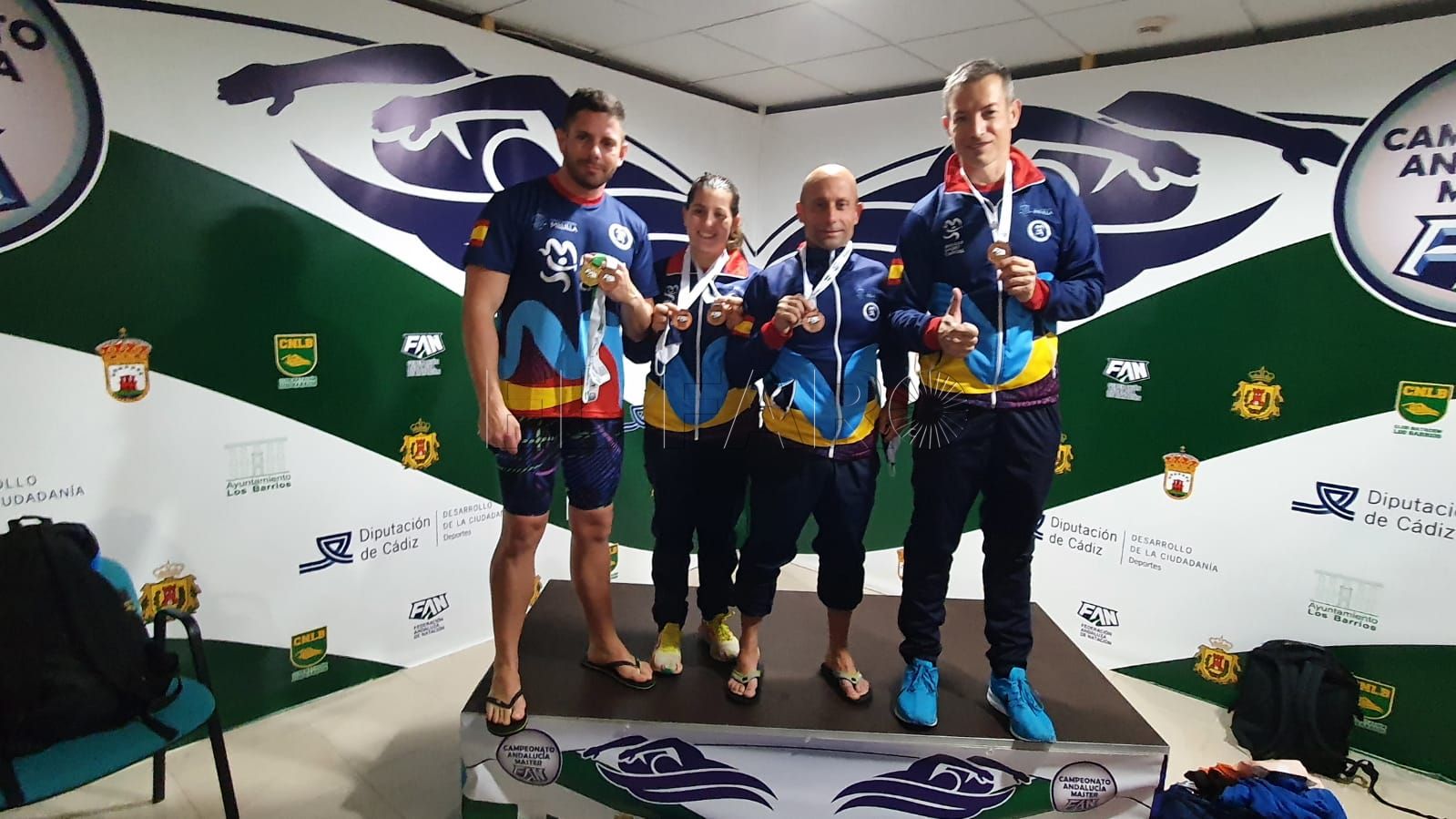 IMG 20220122 WA0017 El Club Natación Melilla Máster se trae un botín de medallas del Andaluz de Invierno