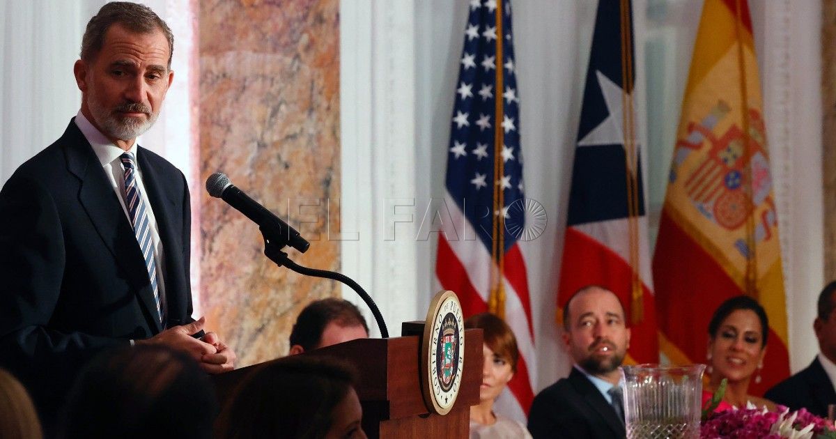 Rey Felipe VI durante su visita a Puerto Rico Mohamed VI felicita a Felipe VI y desea "progreso y prosperidad al amigo pueblo español"