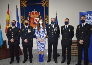 WhatsApp Image 2022 01 27 at 18.55.53 1 Cuatro Policías Nacionales juran su cargo como oficiales en acto en la sede de la Delegación de Gobierno en Melilla
