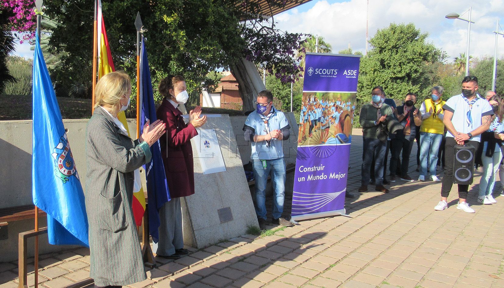 scouts placa Homenaje a los Scouts de Melilla por sus más de 100 años en la ciudad