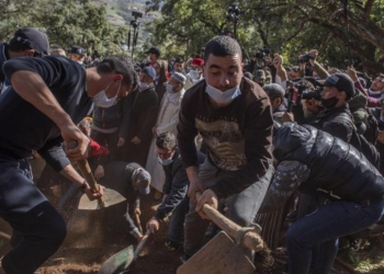 Funeral de Rayan Entierran al niño Rayan rescatado sin vida de un pozo en Marruecos