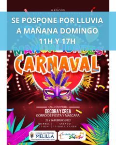 WhatsApp Image 2022 02 26 at 11.00.13 AM El taller de manualidades del carnaval, pospuesto para este domingo