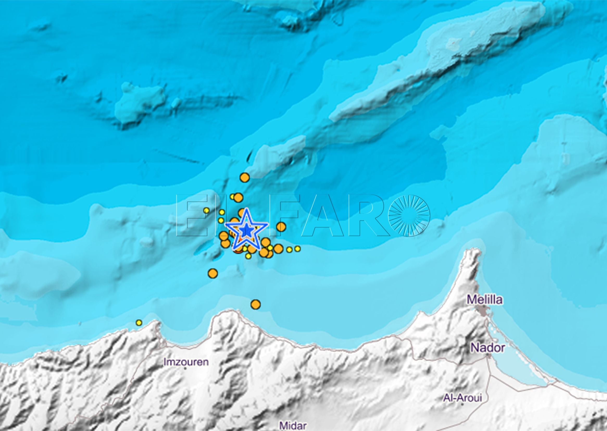 terremotos domingo Varios terremotos de magnitud 3 se sienten en Melilla