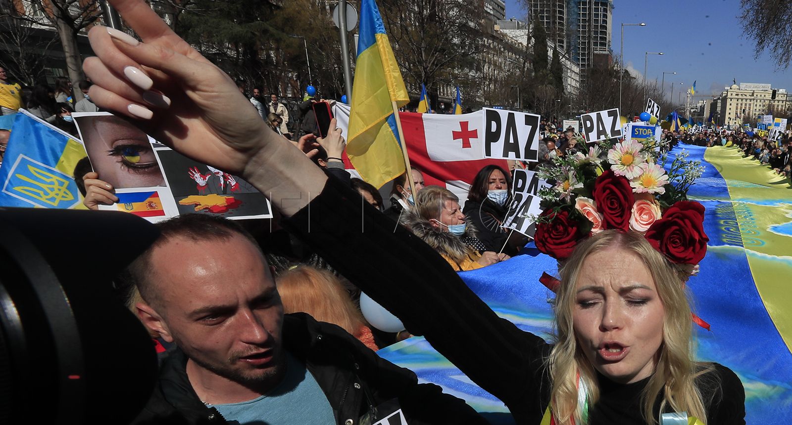 ucrania manifestacion UGT apoya las concentraciones por la paz en Ucrania y contra la guerra