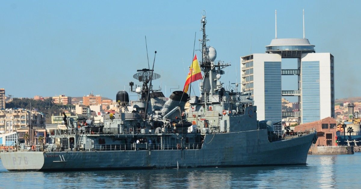 Armada Entra a puerto el patrullero de la Armada 'Infanta Elena' que vigila Melilla y las Chafarinas