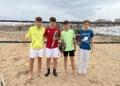FinalDoblesMascSub18 AlejandroAlcala ValentinVolpe DiegoGonzalez NicolasVolpe El tenis playa melillense define sus plazas para el Nacional