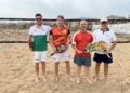 FinalDoblesMascVet 30 SebastianMartinez PabloMartinez CarlosDiaz Otero RaulDelgado El tenis playa melillense define sus plazas para el Nacional