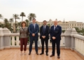 Foto Presidentes y Director El presidente de Puertos del Estado destaca el carácter estratégico del Puerto de Melilla