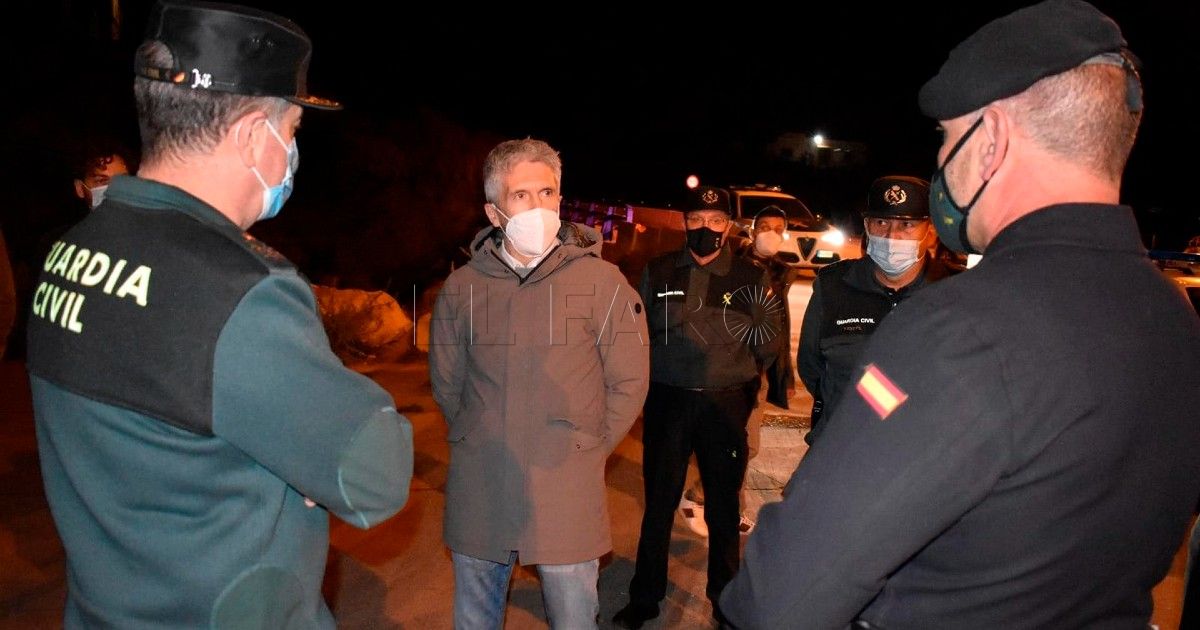 Visita a la valla Interior mantiene el refuerzo de agentes en la valla de Melilla pese a la menor presión migratoria