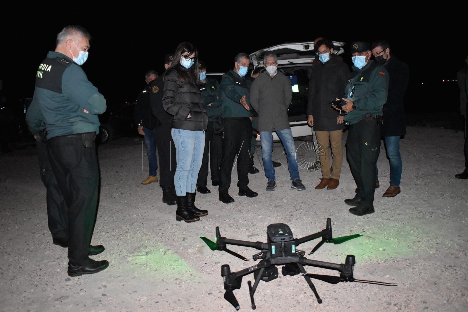 WhatsApp Image 2022 03 06 at 12.06.13 Marlaska visita de madrugada a guardias civiles de servicio en valla Melilla