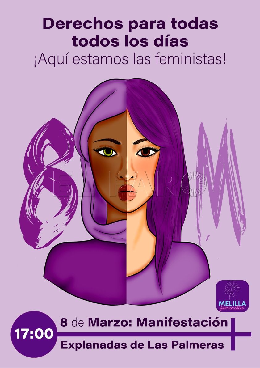 WhatsApp Image 2022 03 06 at 17.07.43 Las calles de Melilla, se teñirán de color morado con motivo del 8M