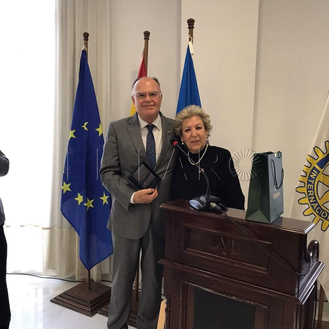 Rotary Melilla recibe el apoyo del gobernador del Distrito