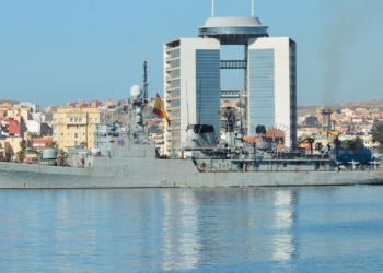 Buque Armada Cosidó defiende que la relación estratégica entre España y EE.UU. es "la mejor garantía de seguridad" para Melilla y Ceuta
