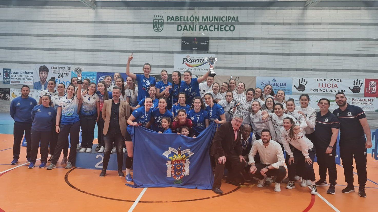 FRHUB5UXMAM7Cv0 Melilla, campeona de la Primera División Nacional de voleibol femenino