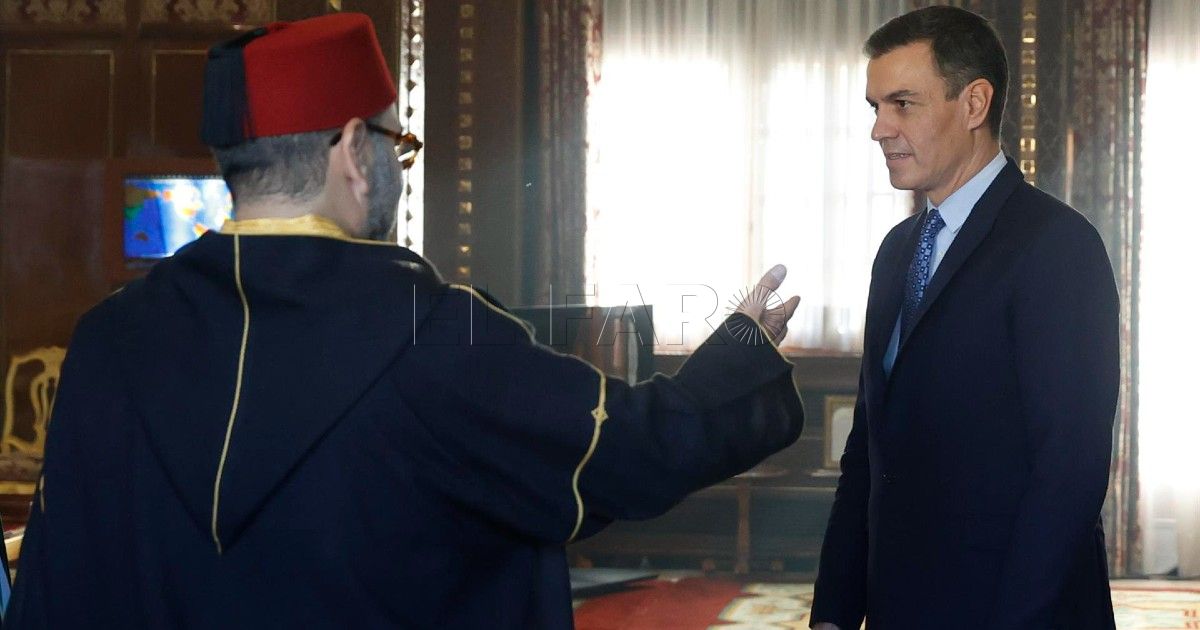 Mohamed VI y Pedro Sánchez Sánchez reafirma a Mohamed VI en Rabat la posición de España sobre el Sáhara