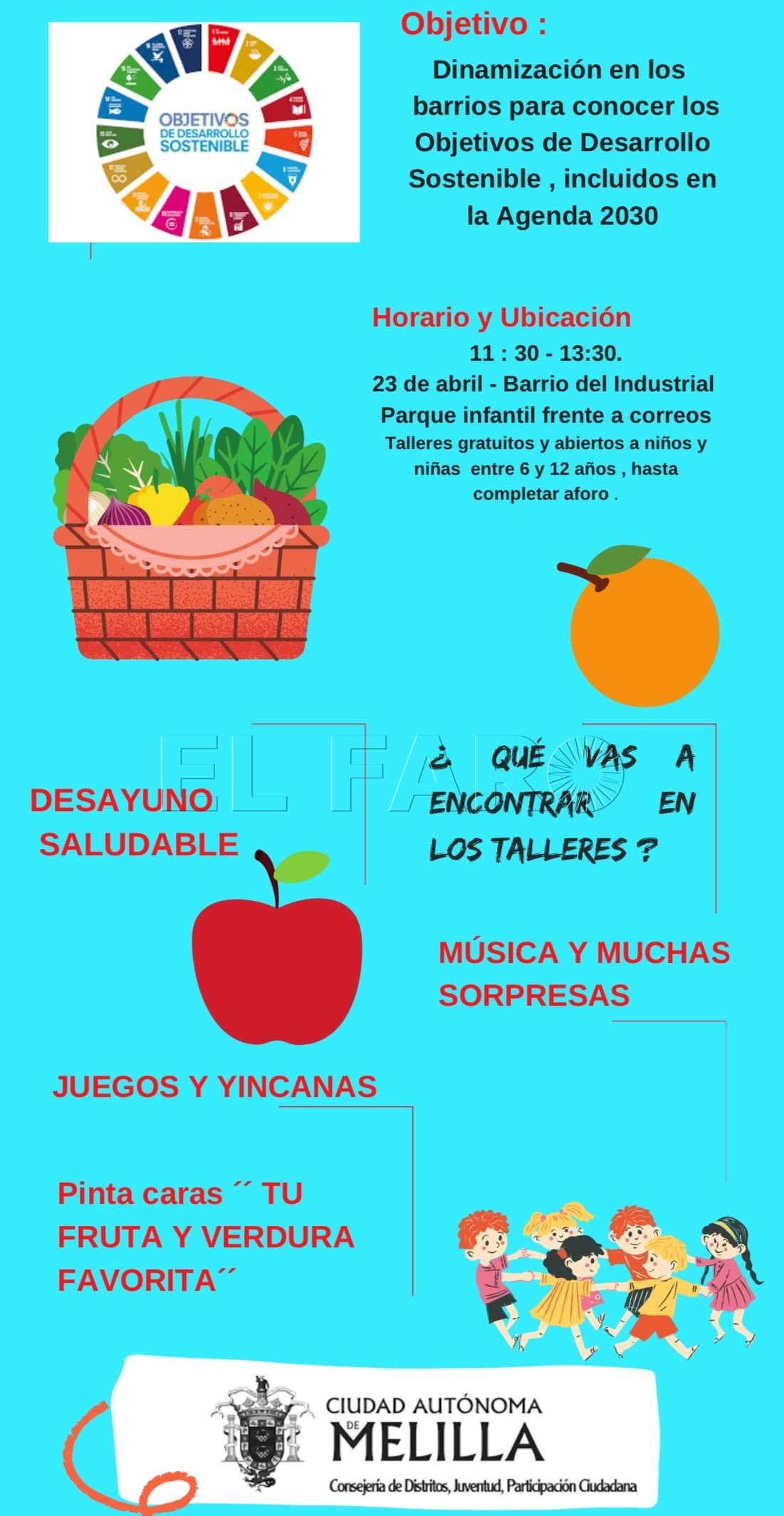 ODS 1 e1650537715117 Distritos lleva la recreación infantil sana hasta El Industrial este sábado
