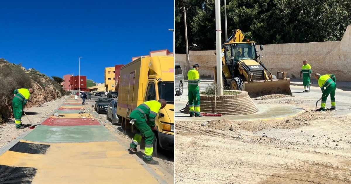 Obras en los barrios de Melilla La construcción en Melilla, esperanzada con la apertura de la frontera, pero preocupada por los transfronterizos