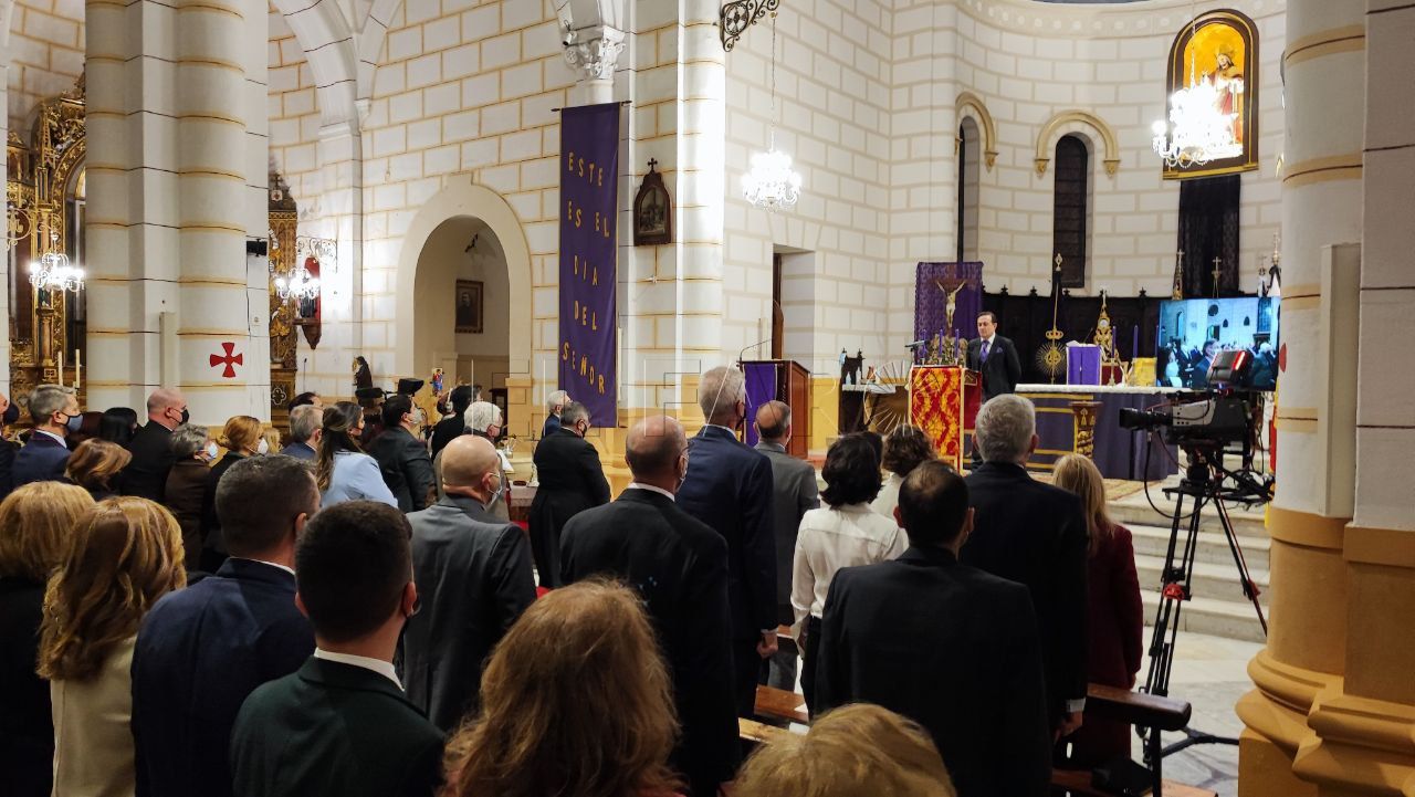 Pregón de Semana Santa Recuerdo a las víctimas del covid en el Pregón de Semana Santa en Melilla