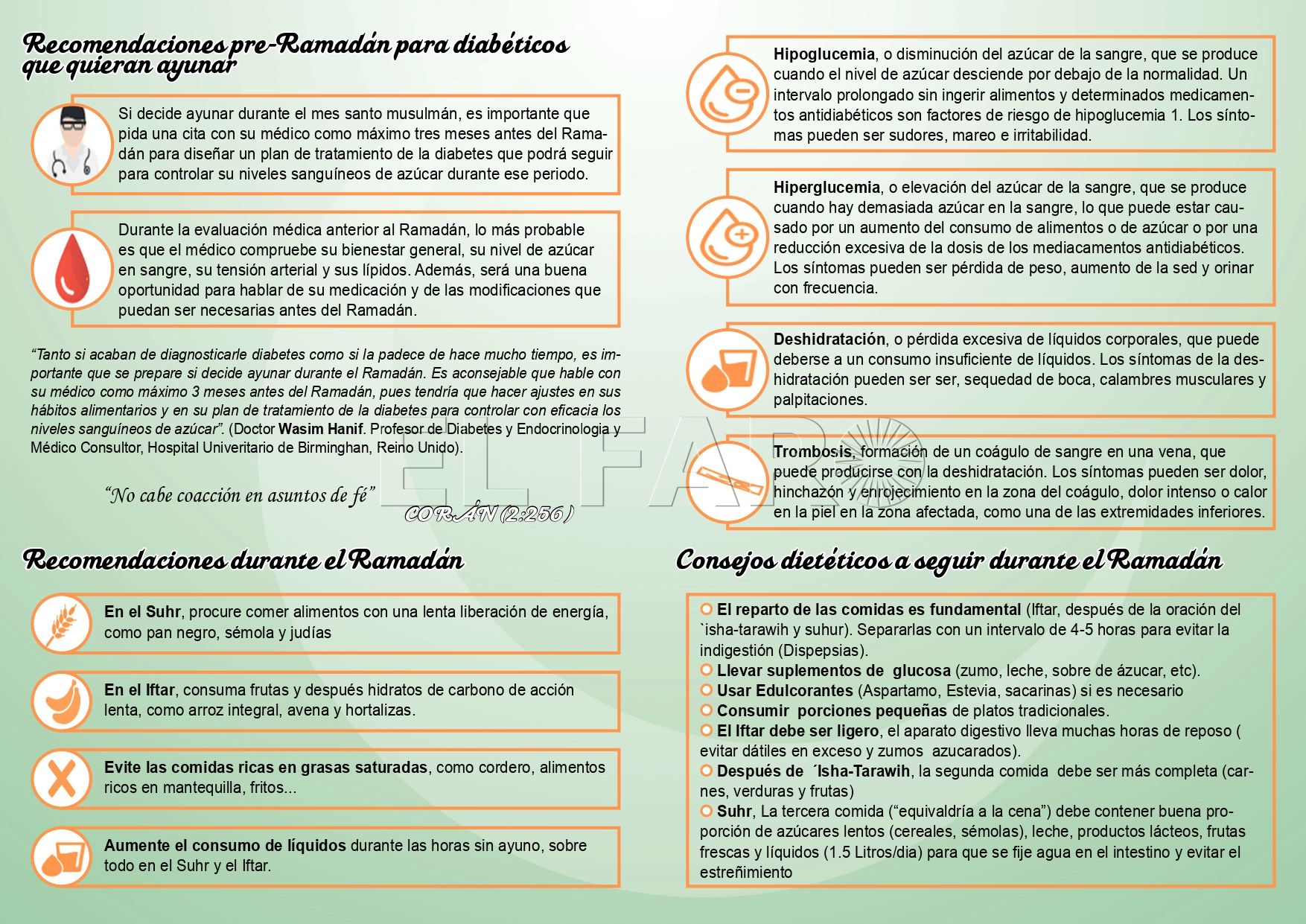 Ramadan Folleto A5 RGB page 0002 Ingesa recuerda a personas diabéticas que deben mantener una alimentación saludable en el final del Ramadán