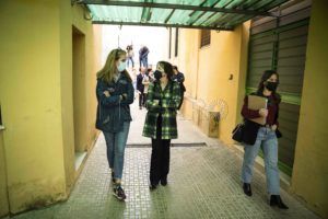 visita 2 Terminadas las obras de los accesos al colegio León Solá