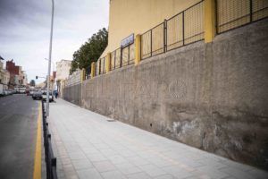 visita 3 Terminadas las obras de los accesos al colegio León Solá