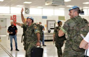 LIBANO 4 Llega el segundo grupo de militares procedente del Líbano