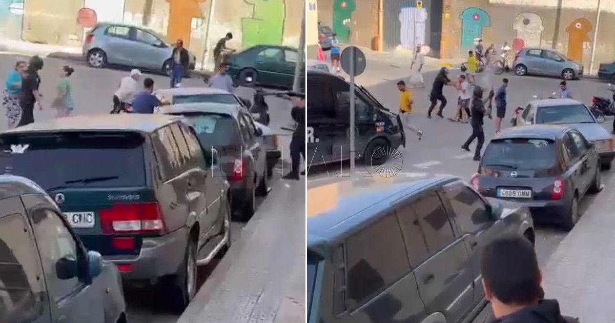 Revuelta en Reina Regente Disparos al aire en Reina Regente