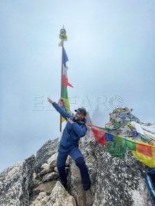 WhatsApp Image 2022 05 13 at 6.55.39 AM 1 El policía melillense Álvaro García corona el Nangkartshang, de 5.083 m, con los ojos puestos en el campamento base del Everest