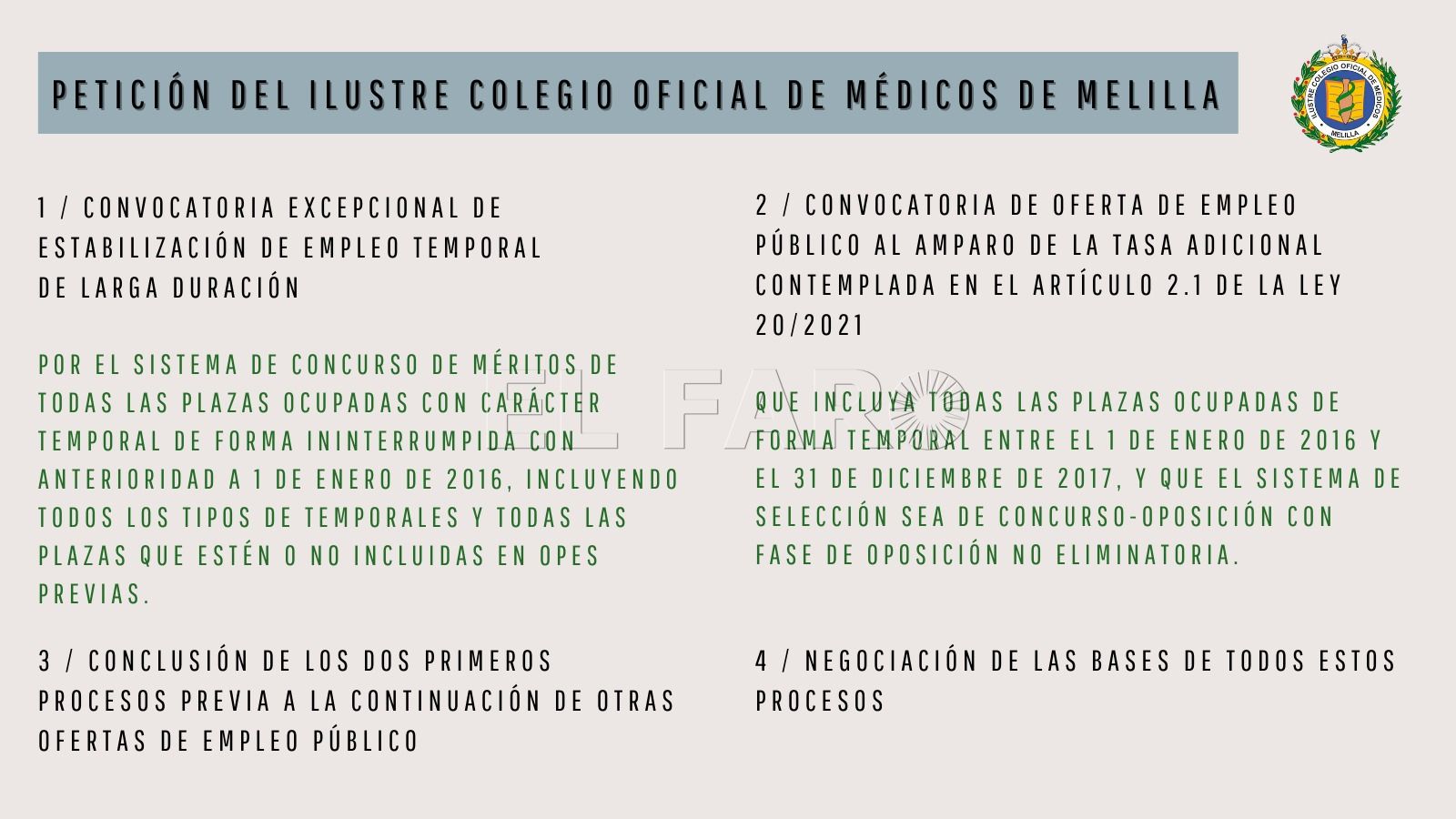 WhatsApp Image 2022 05 17 at 7.06.44 AM El Colegio Oficial de Médicos de Melilla se solidariza con los interinos