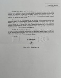 WhatsApp Image 2022 05 23 at 2.19.03 PM Dimite Luis Ayala, director del Puerto de Melilla