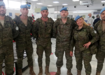 militares 1 Regresa a Melilla el primer grupo de militares tras finalizar una misión en el Líbano