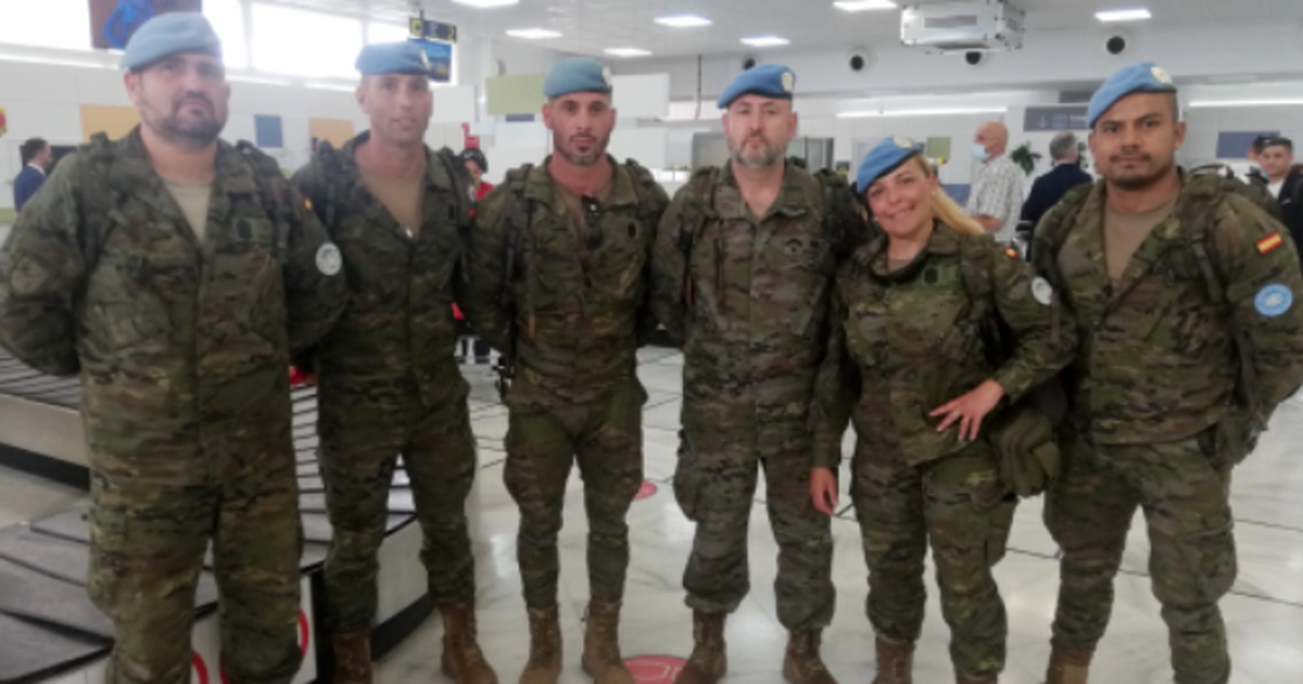 Regresa a Melilla el primer grupo de militares tras finalizar una misión en el Líbano