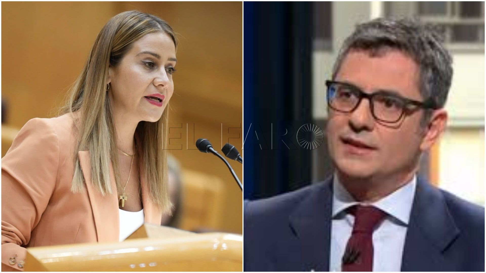 Rifarrafe entre Sofía Acedo y el ministro Bolaños por la gestión del Gobierno en Melilla