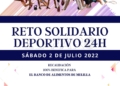 01 CARTEL RETO SOLIDARIO 02 07 2022 QR Habrá un reto deportivo solidario este sábado en Melilla para recaudar alimentos
