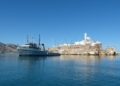 Mar Caribe fondeado en el penon de Alhucemas 1 El barco Mar Caribe hace escala en las Chafarinas y el peñón de Alhucemas