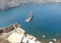 Mar Caribe fondeado en el penon de Velez 1 El barco Mar Caribe hace escala en las Chafarinas y el peñón de Alhucemas