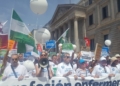 Protesta de enfermeros y enfermeras españoles 1 Más de 8.000 enfermeras se manifiestan para exigir mejoras reales para un Sistema Sanitario “enfermo”