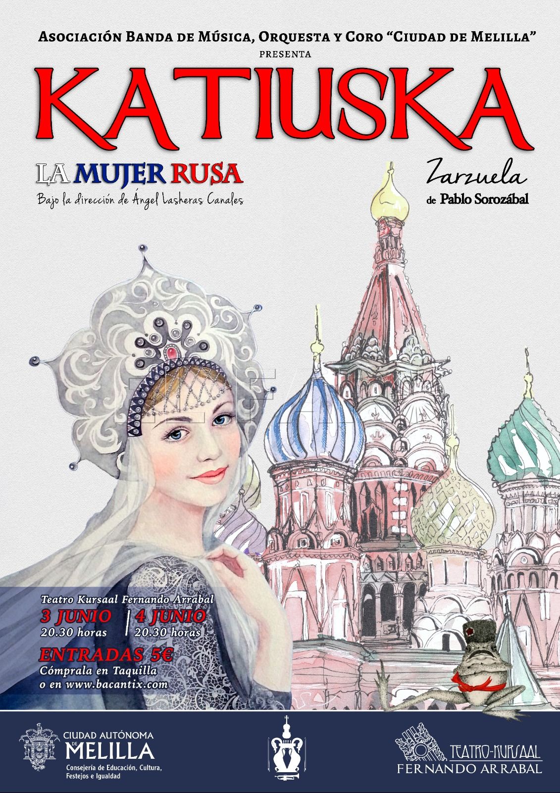 WhatsApp Image 2022 06 01 at 7.19.09 AM En el Kursaal este fin de semana, la opereta 'Katiuska, una mujer rusa'