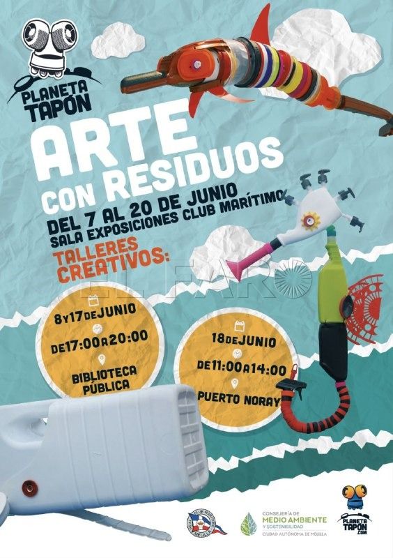 WhatsApp Image 2022 06 07 at 11.25.17 AM Llegan 80 piezas de arte reciclado a Melilla por el Día Mundial de los Océanos