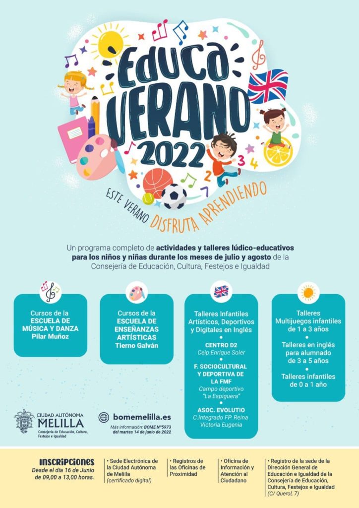 WhatsApp Image 2022 06 15 at 10.44.54 AM 1 Campamentos artísticos, deportivos y de inglés para este verano en Melilla