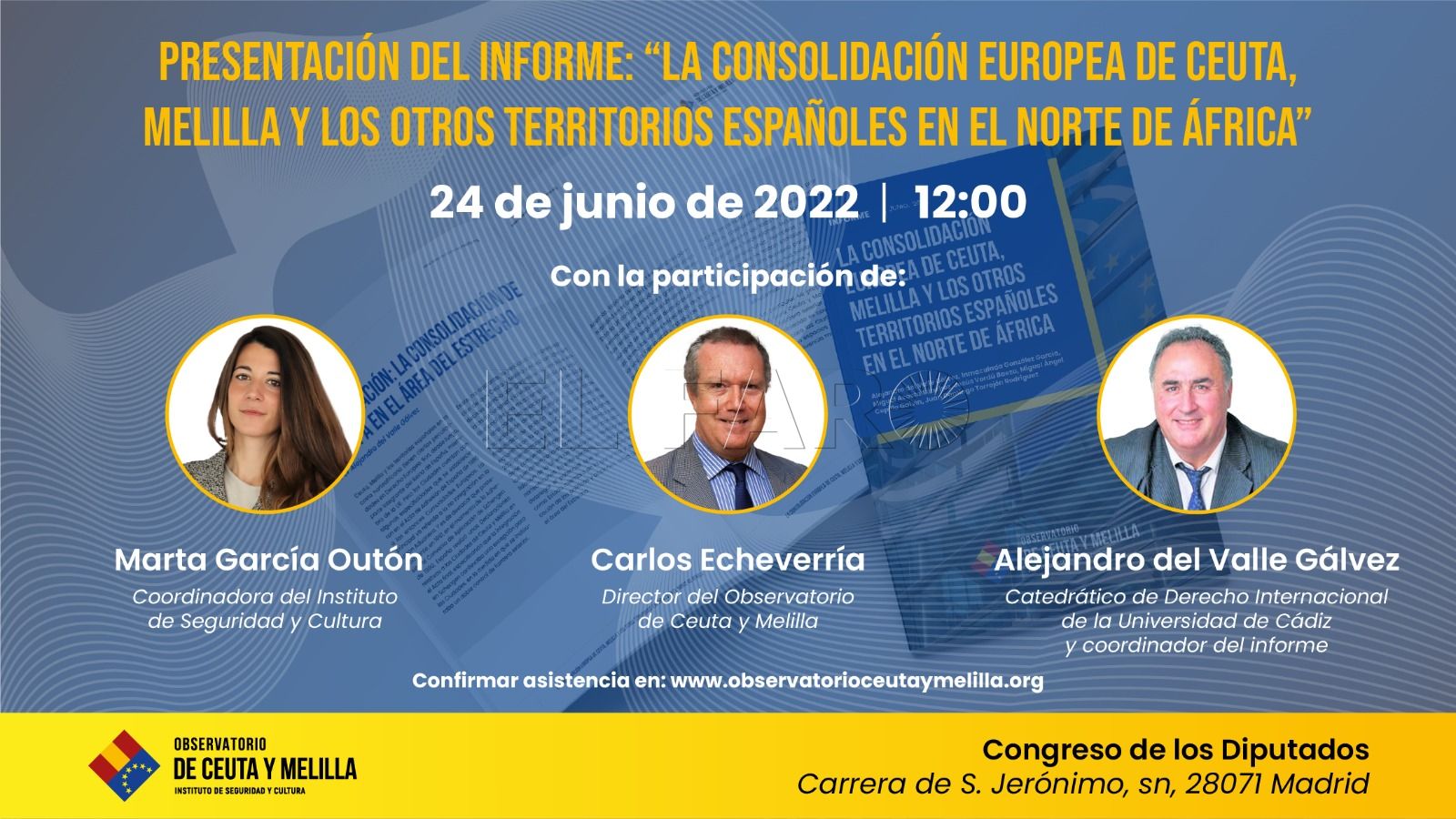 cartel observatorio El Observatorio de Ceuta y Melilla presentará un informe en el Congreso