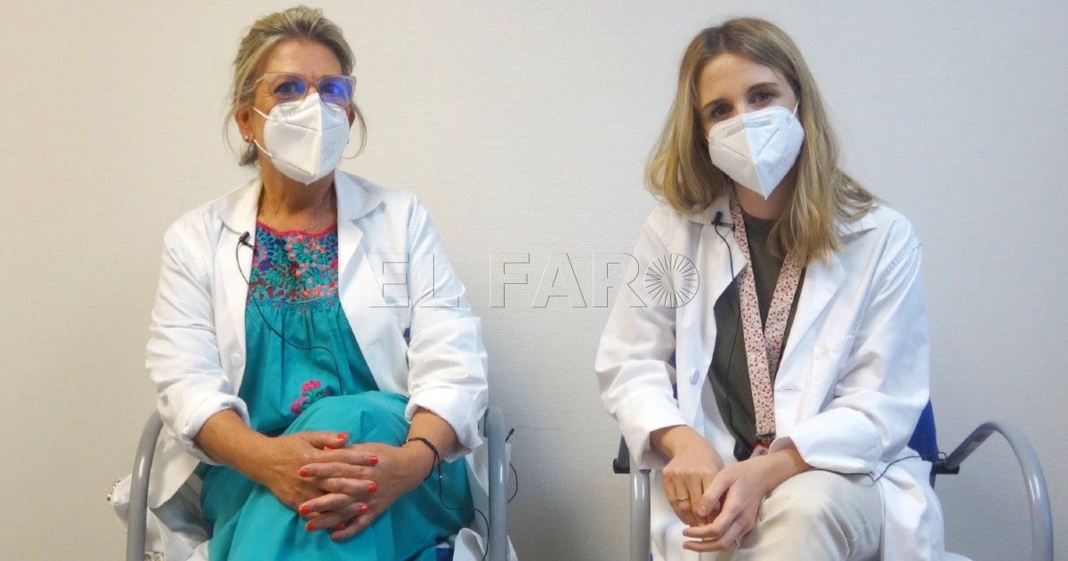 De izquierda a derecha: Esperanza Romero y Ángela de Urquía.